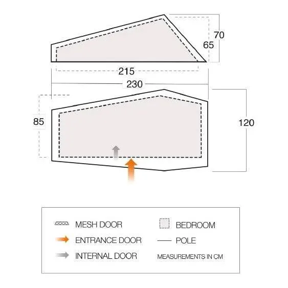 1 Person Tent - Neon UL 1 Tent - 0.445kg by F10