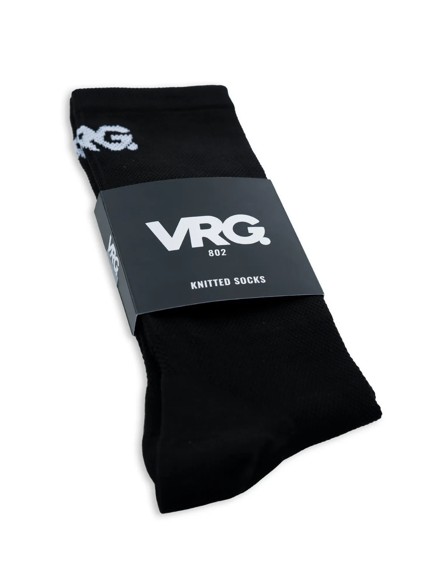 802 VRG SOCKS LOGO BLACK