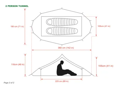 Aarn AT2 4 Season Hiking Tent (2-person) Hire