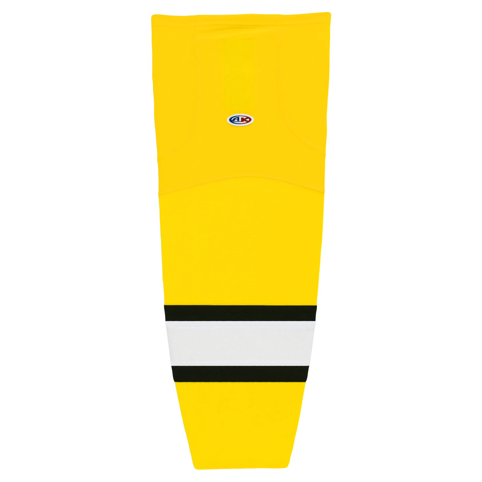 Athletic Knit (AK) HS2100-256 Maize/Black/White Mesh Ice Hockey Socks