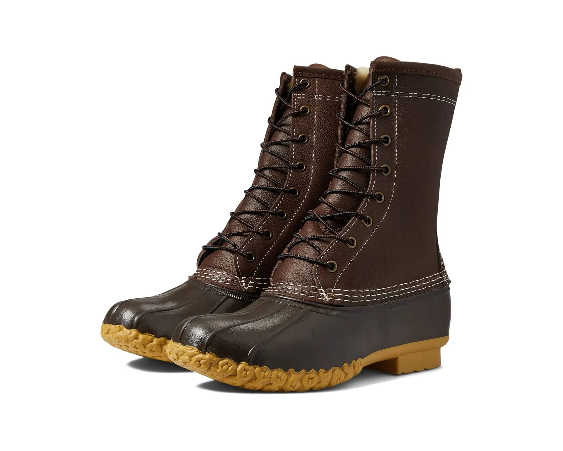 Boots 10" Shearling Insulated Bean Boot Lean, brown