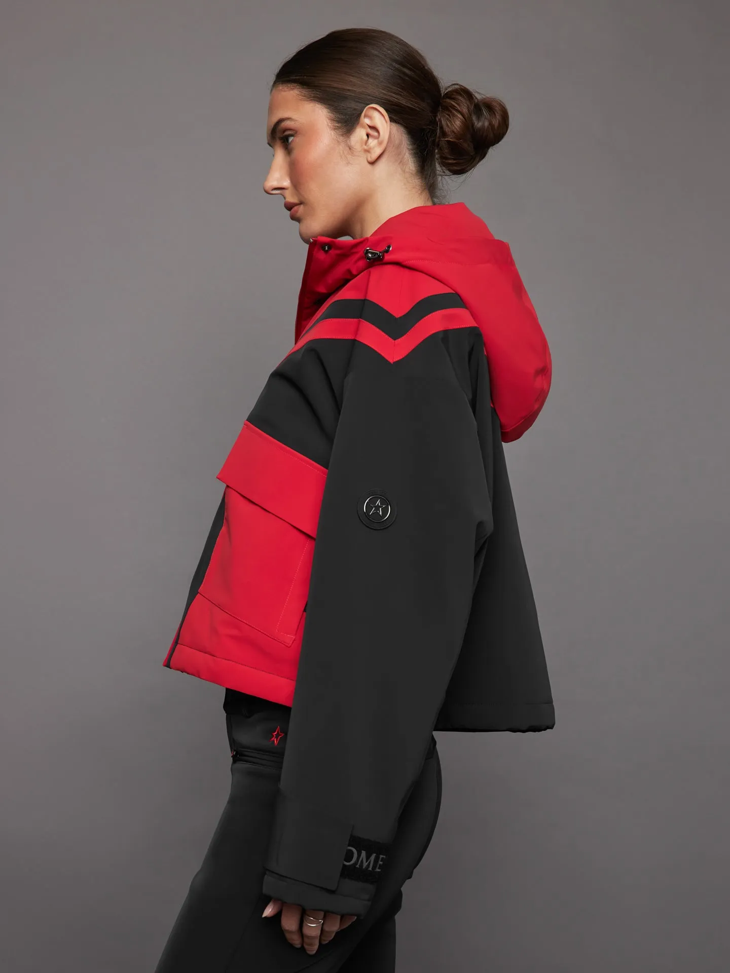 Calea Short Ski Jacket - Red