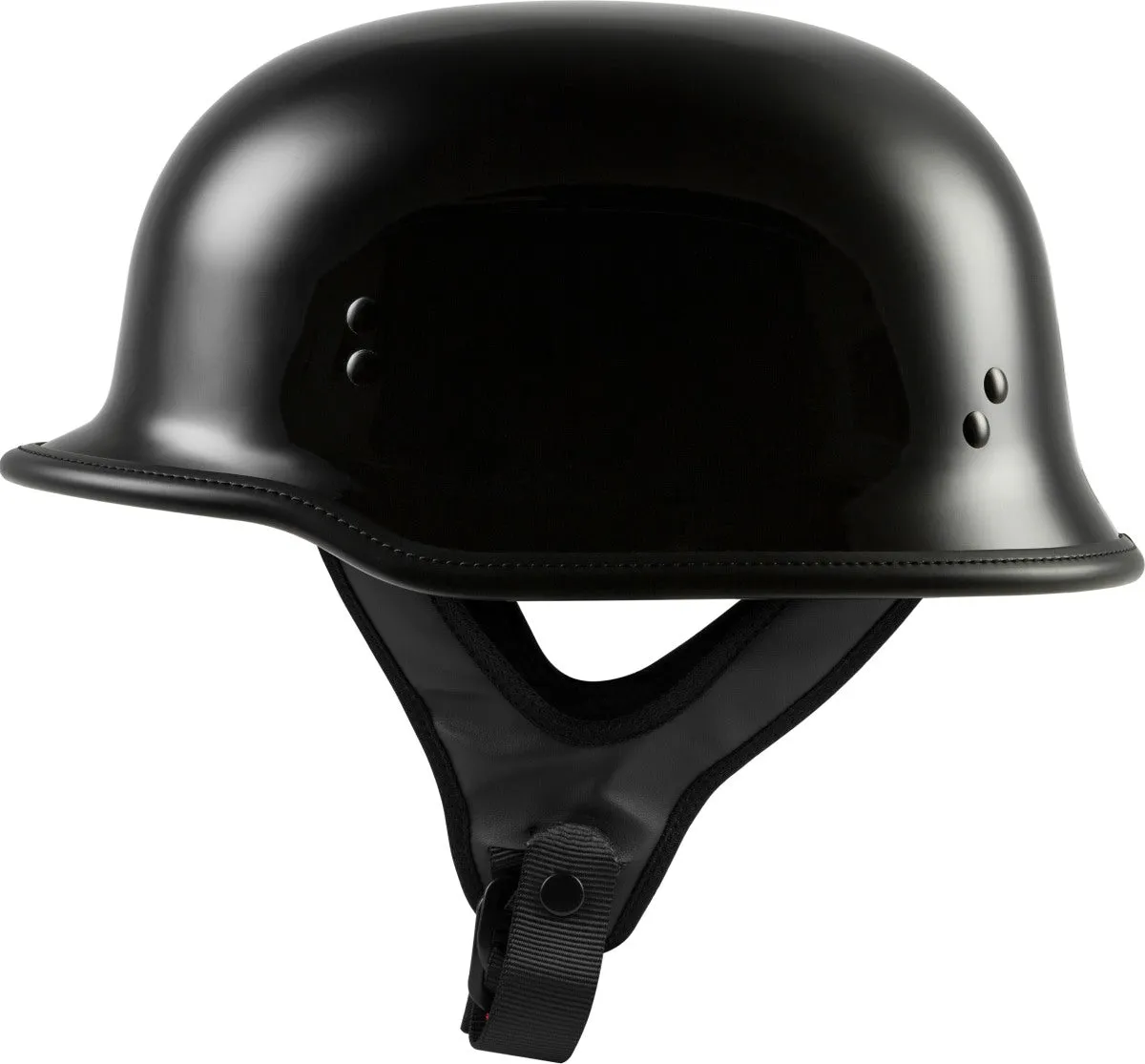 Highway 21 9MM Gloss Black German Beanie Helmet