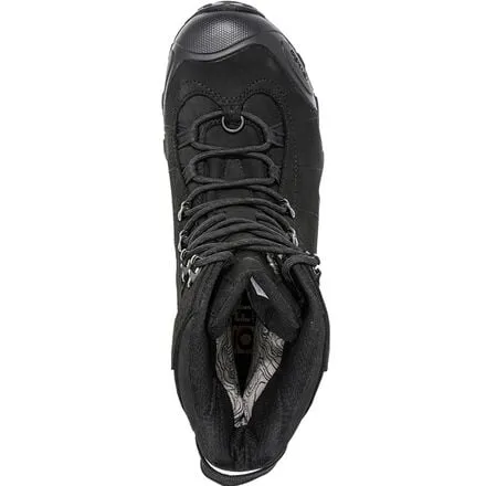 Insulated Bridger boots 10 inches B-Dry men's Oboz, color Black Sea