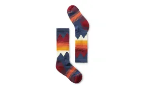 Kids' Ski Light Cushion Over The Calf Socks - Alpine Blue