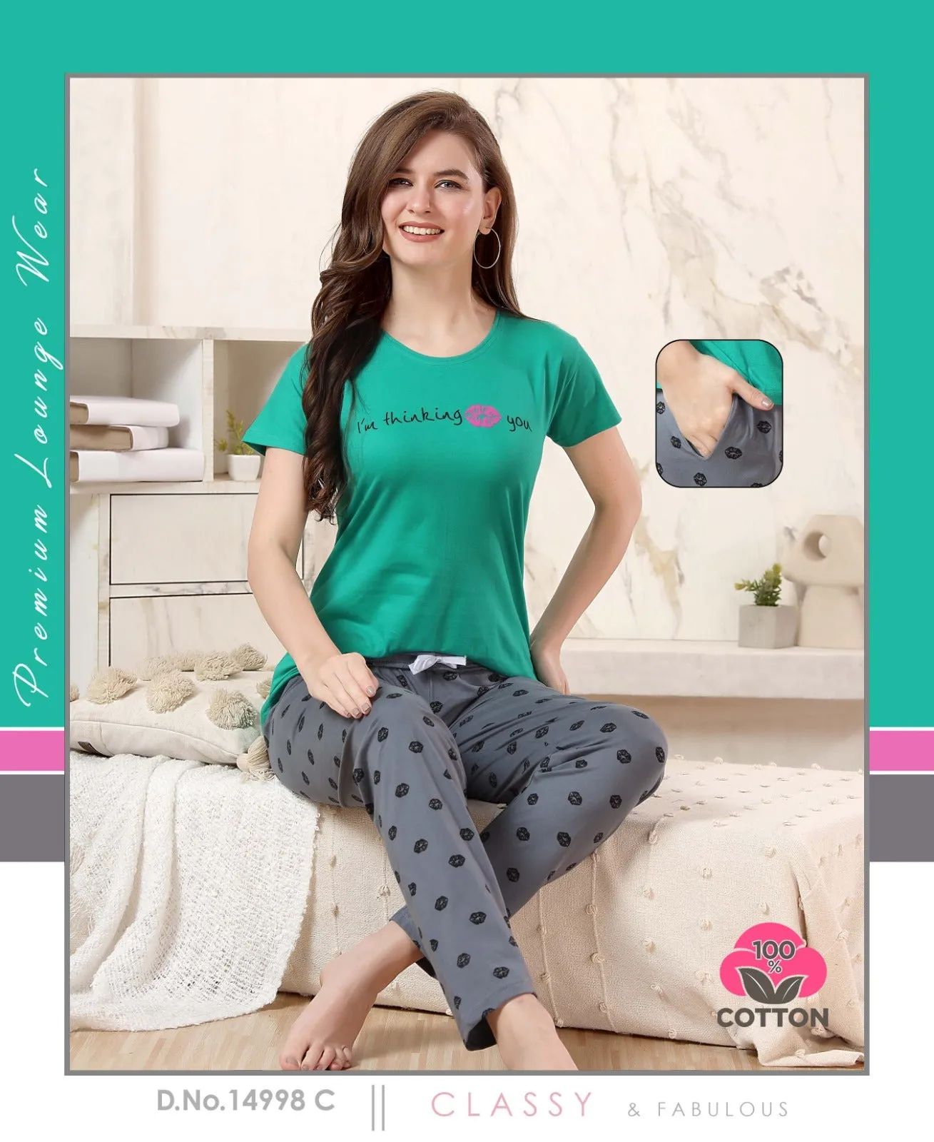 Lakhani Cottons 02 Pics Night Suit (499x24)