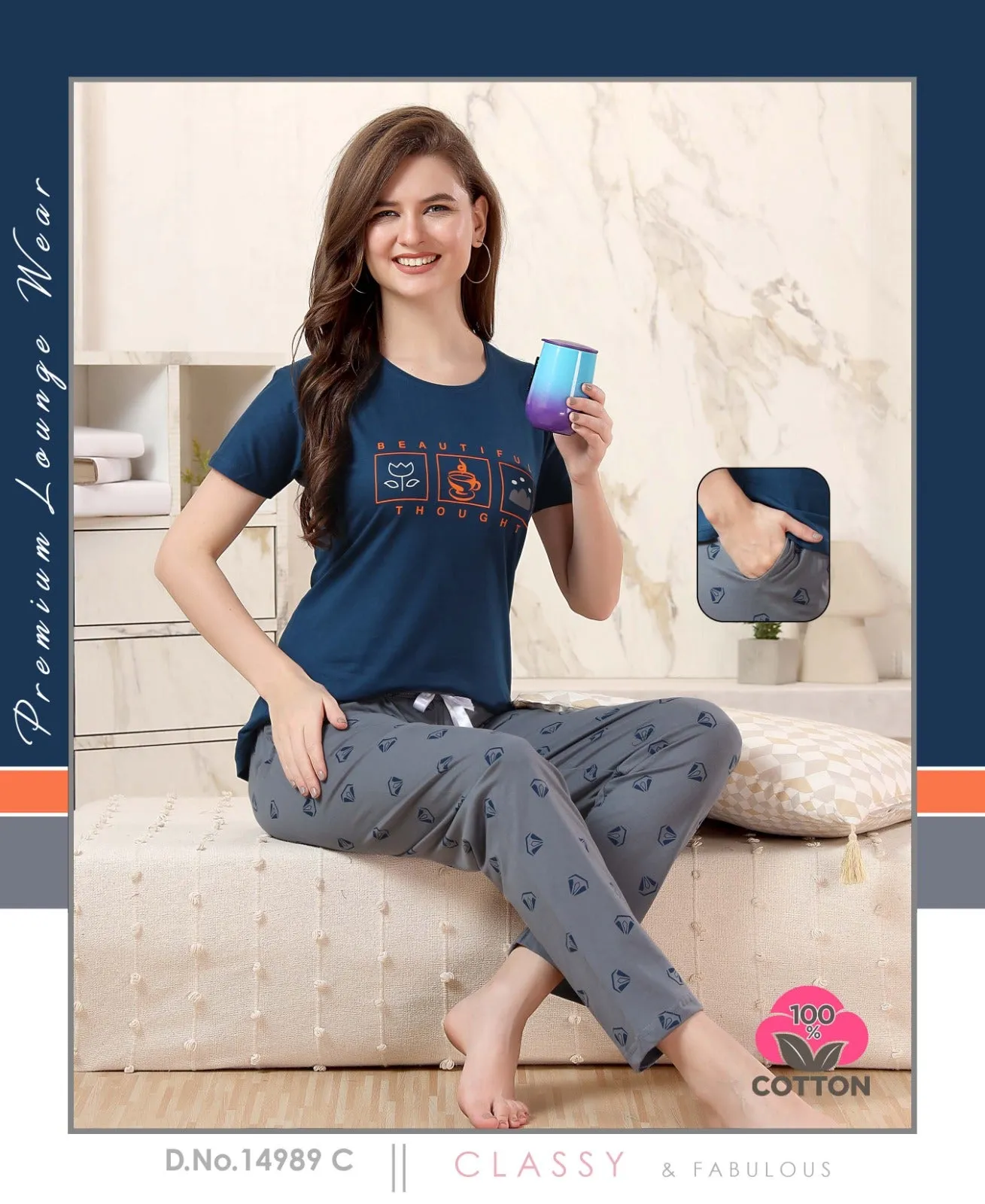 Lakhani Cottons 02 Pics Night Suit (499x24)