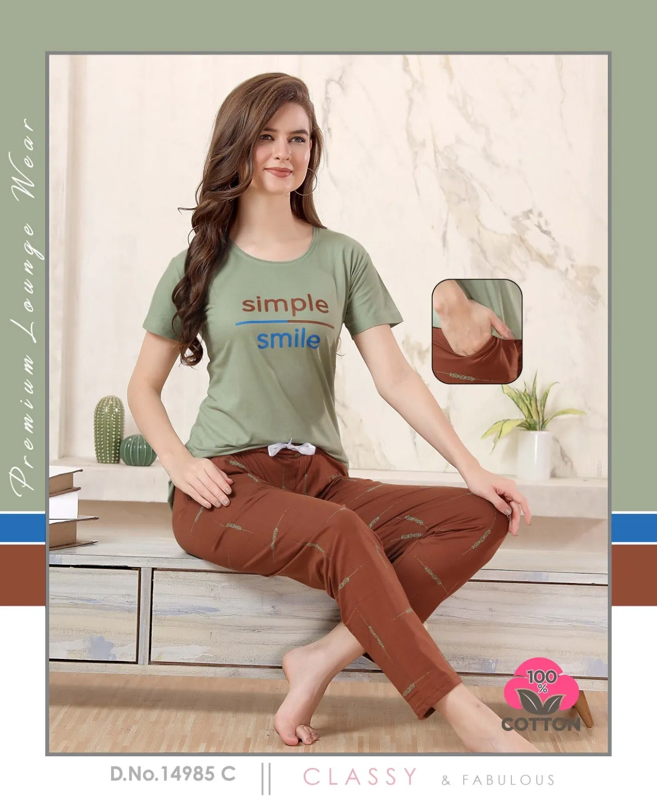Lakhani Cottons 02 Pics Night Suit (499x24)