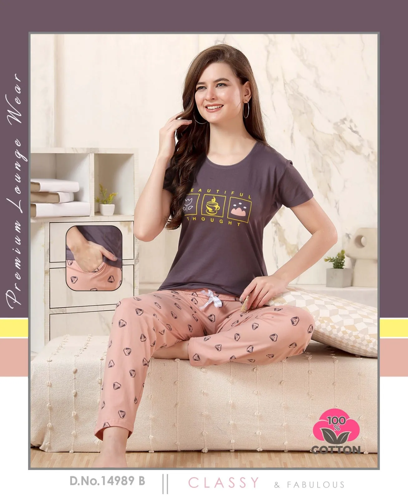 Lakhani Cottons 02 Pics Night Suit (499x24)