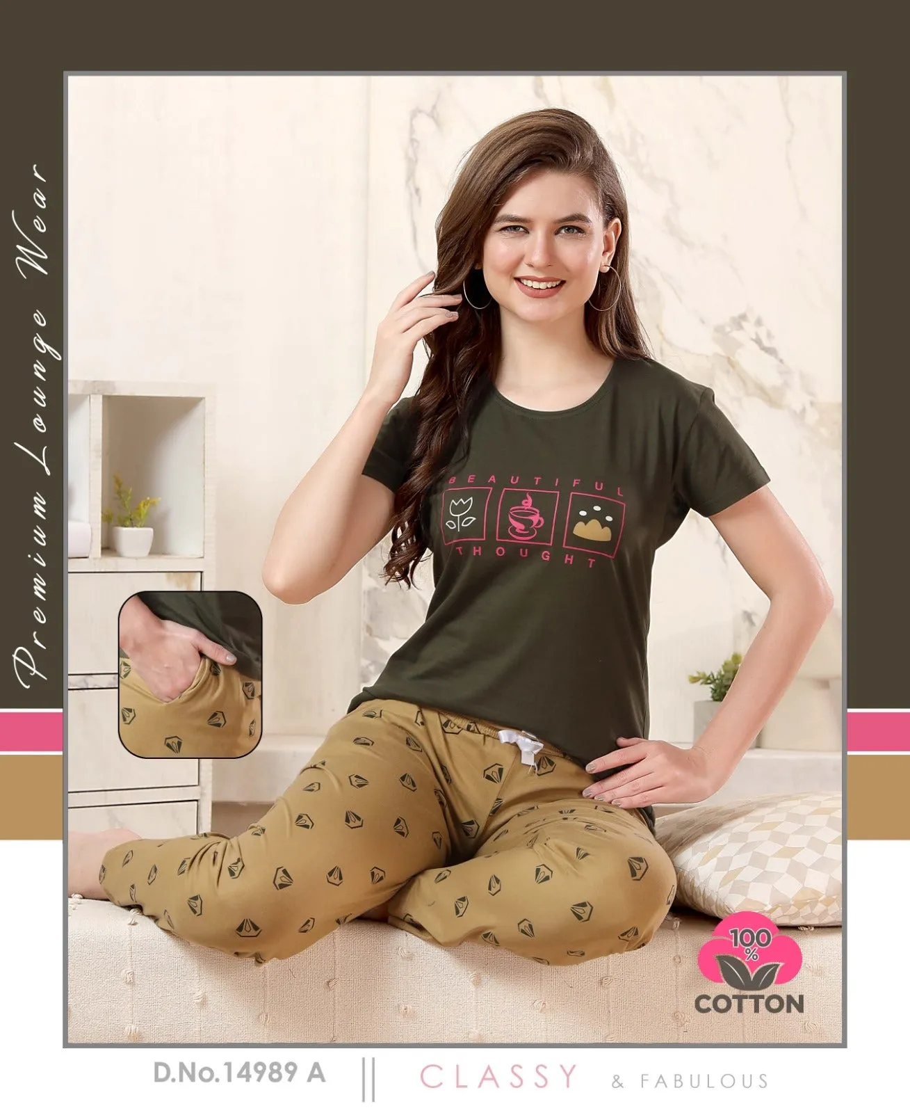 Lakhani Cottons 02 Pics Night Suit (499x24)