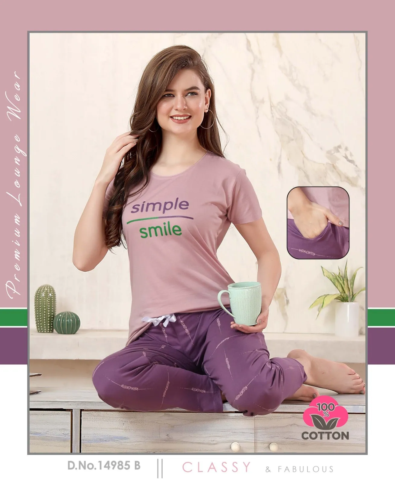 Lakhani Cottons 02 Pics Night Suit (499x24)
