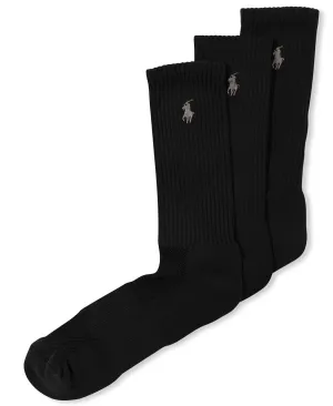 Men's Socks Pony Player Crew Casual Socks Set of 3 Polo Ralph Lauren