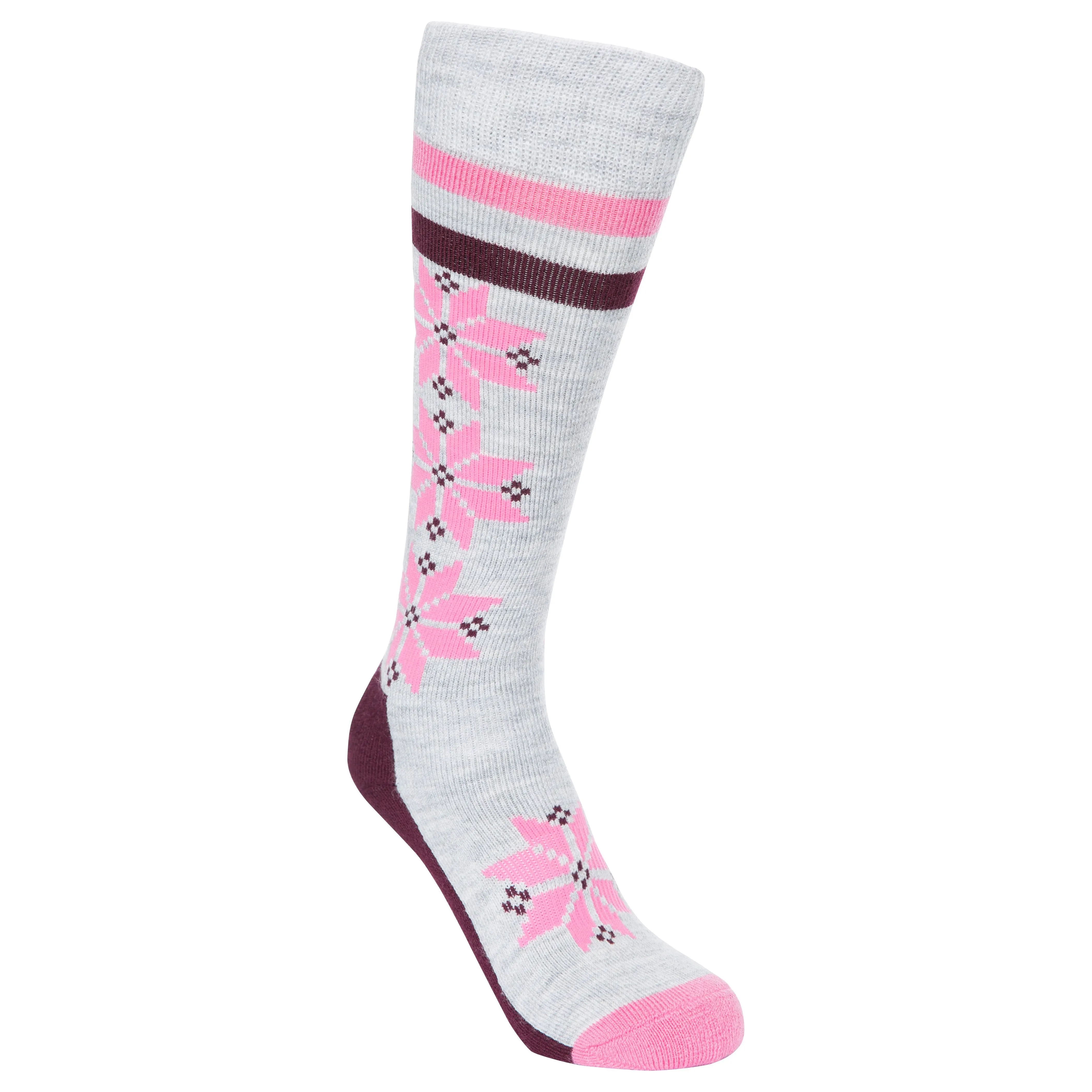 Snowfall Women's Ski Socks in Grey Melange