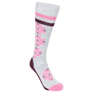 Snowfall Women's Ski Socks in Grey Melange