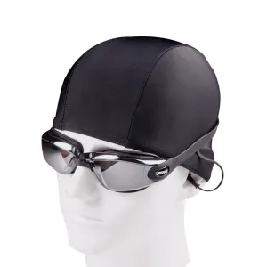 Swimming Goggles One-Piece Earplugs Waterproof Anti-Fog HD Myopia Adult Swimming Goggles Large Frame Electroplating Swimming Glasses