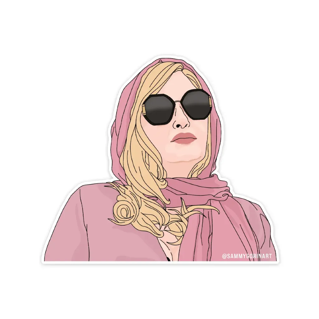 Tanya McQuoid The White Lotus Jennifer Coolidge Sticker