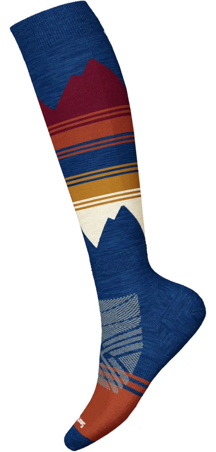 Women's Ski Targeted Cushion Pattern OTC Socks