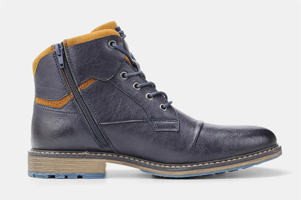 Yeknu Boots Men Classic Brand Autumn Winter Comfortable Top Quality Leather Ankle Boots #Al626