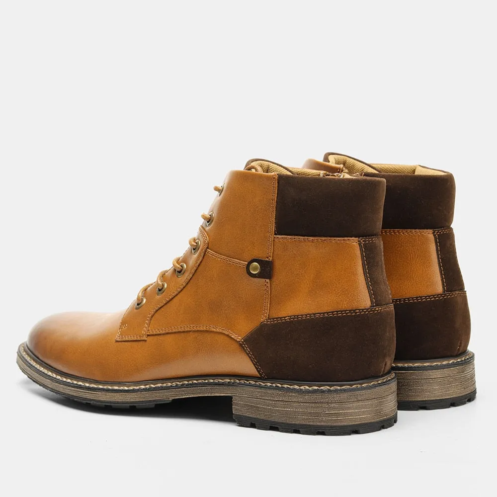 Yeknu Leather Boots Fashion Brand Comfortable Ankle Boots